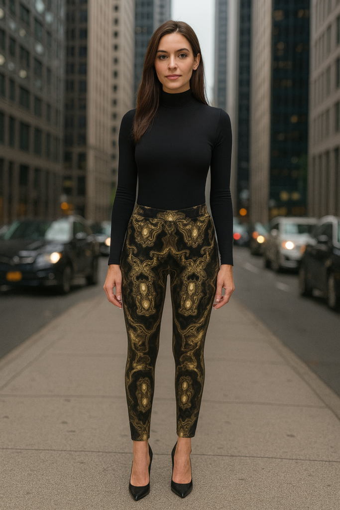 ambiguous inkblot legging